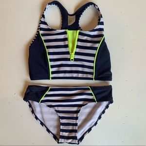 Girls size 7/8 two piece swimsuit